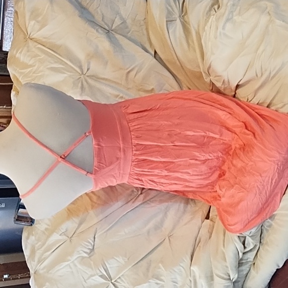 LOFT Vibrant Salmon Dress - Picture 3 of 4